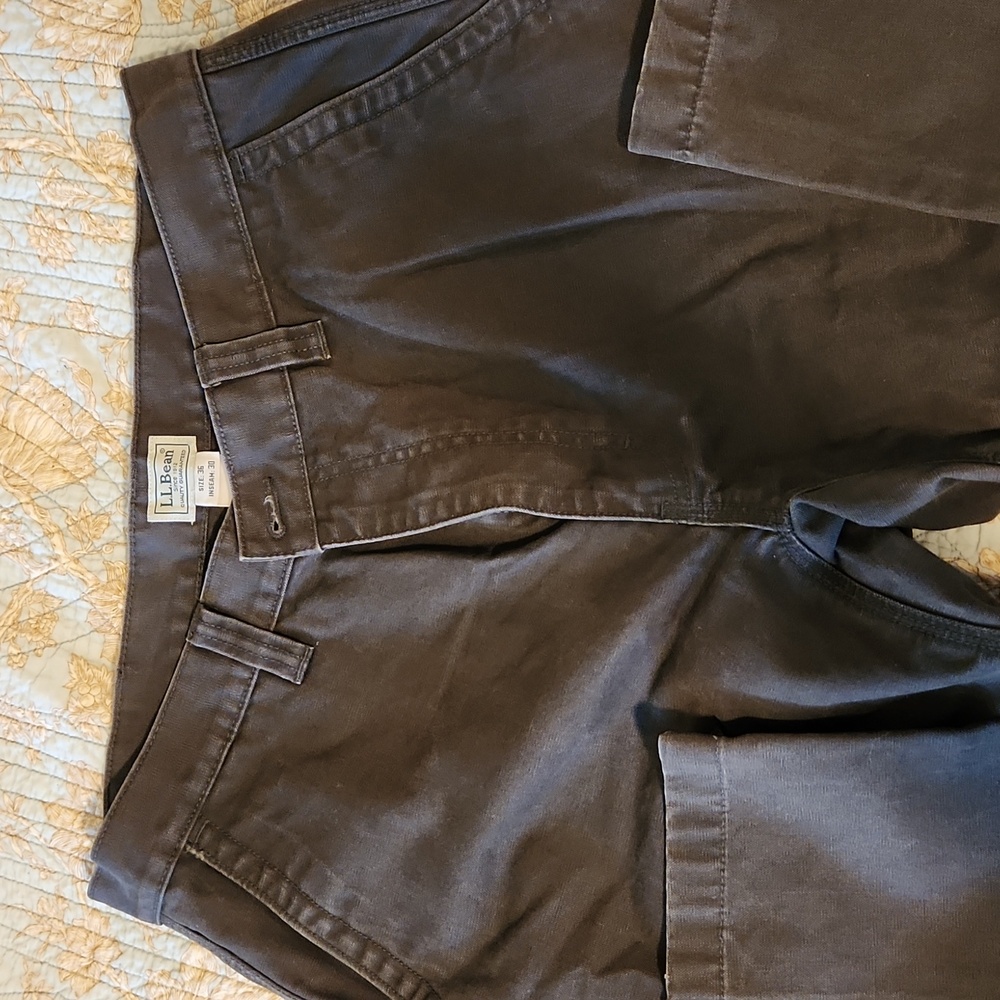 Ll bean mens heavy cotton pants 36 x 30